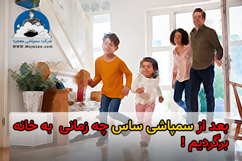 برگشت به خانه بعد از سمپاشی ساس