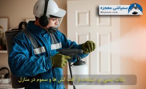 نکات ایمنی سمپاشی در منزل